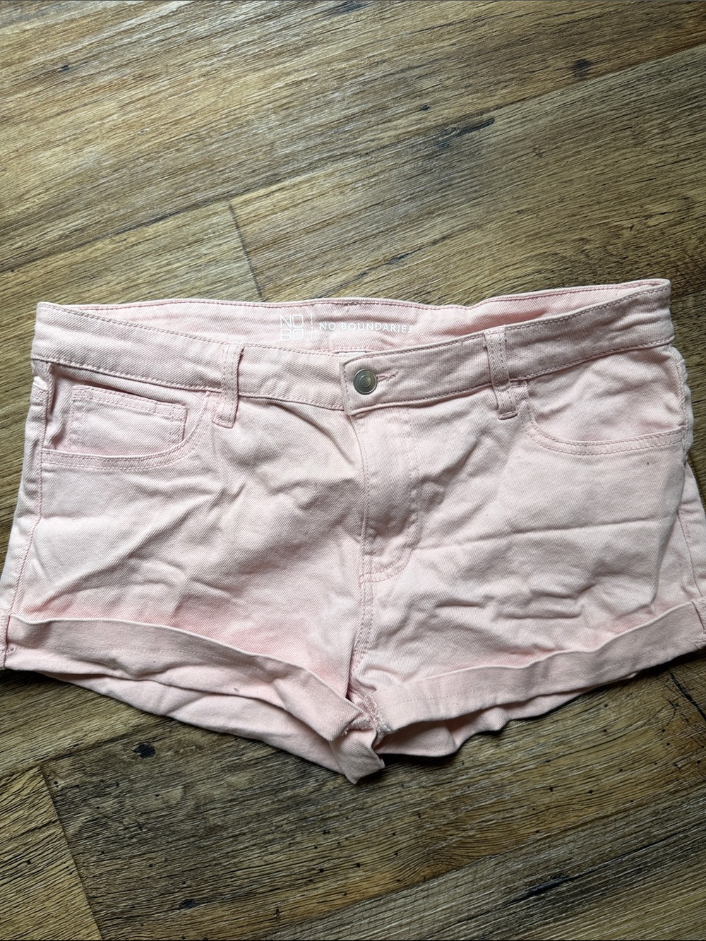 No Boundaries Light Pink Women's Denim Jean Shorts